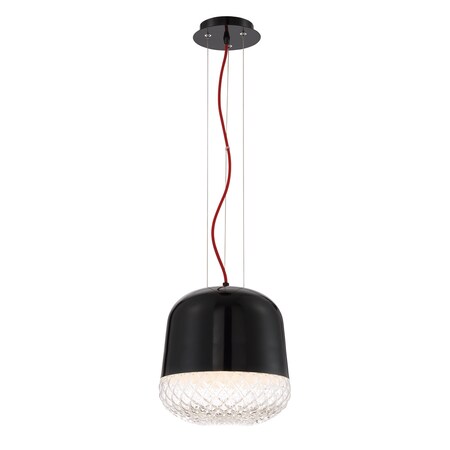 Eurofase CORSON, 1LT PENDANT, SMALL, BLACK 31868-013